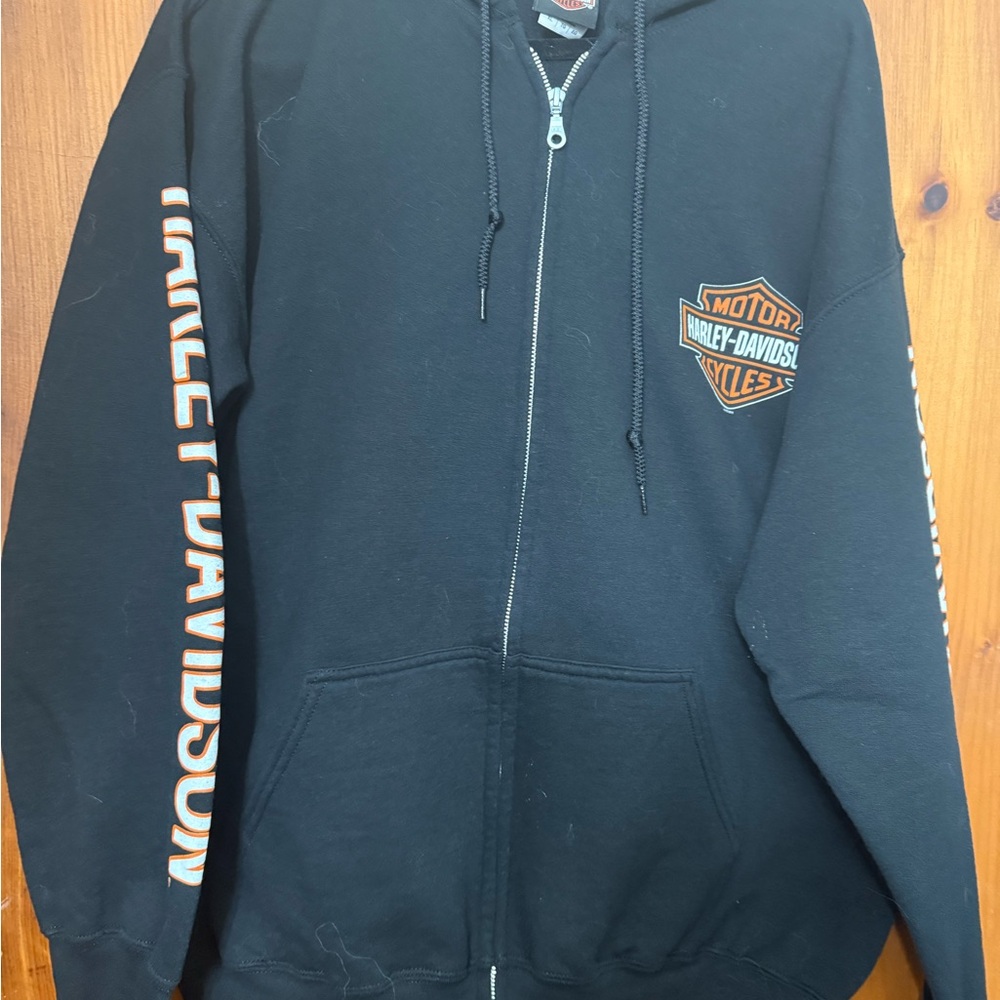 Harley-Davidson Black Zip-Up Jacket